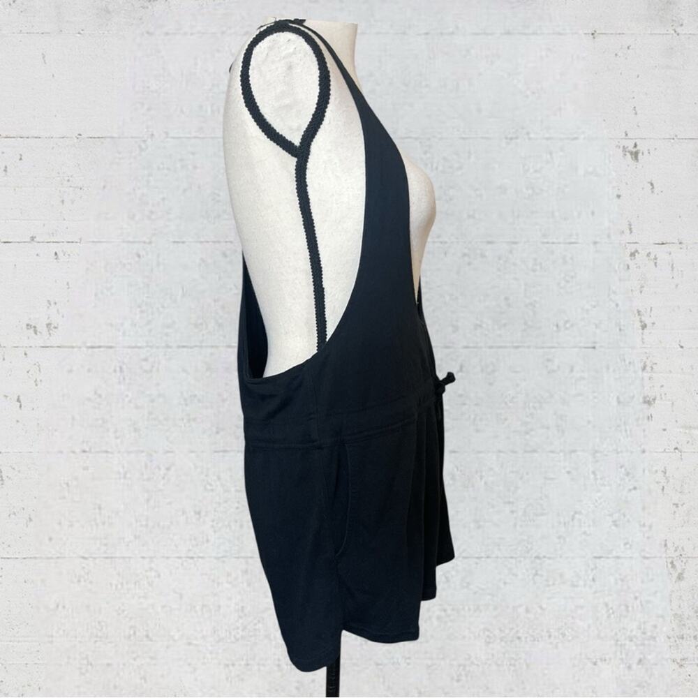 Nike Women's Prep Romper Overall Sportswear Shorts Black Large Sporty Y2K - Picture 5 of 14